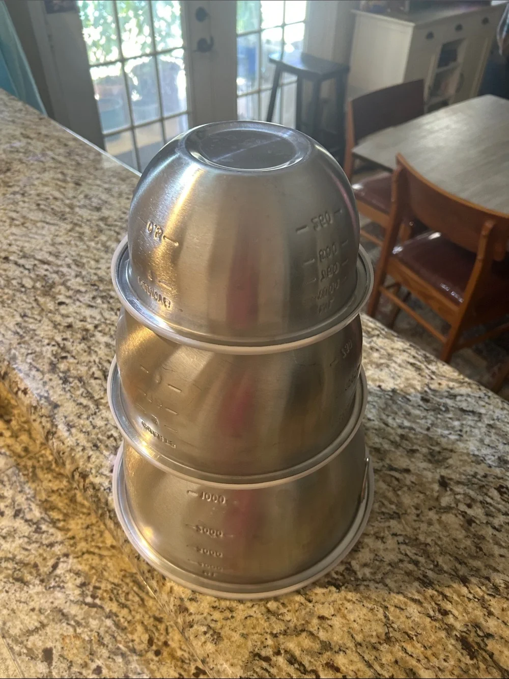 Stainless 3 Steel Mixing & Measuring Bowl Set with Lids